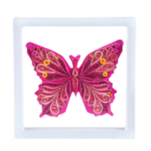 Floating Framed Quilled Butterfly