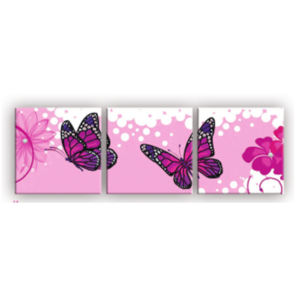 Rhinestone Butterfly Set of 3