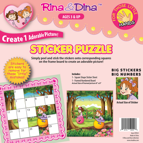 Rina & Dina Little Hands Sticker Puzzle Jumping Balls