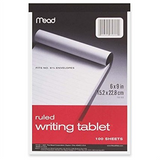 Writing Tablet 100 Sheets 6" x 9"