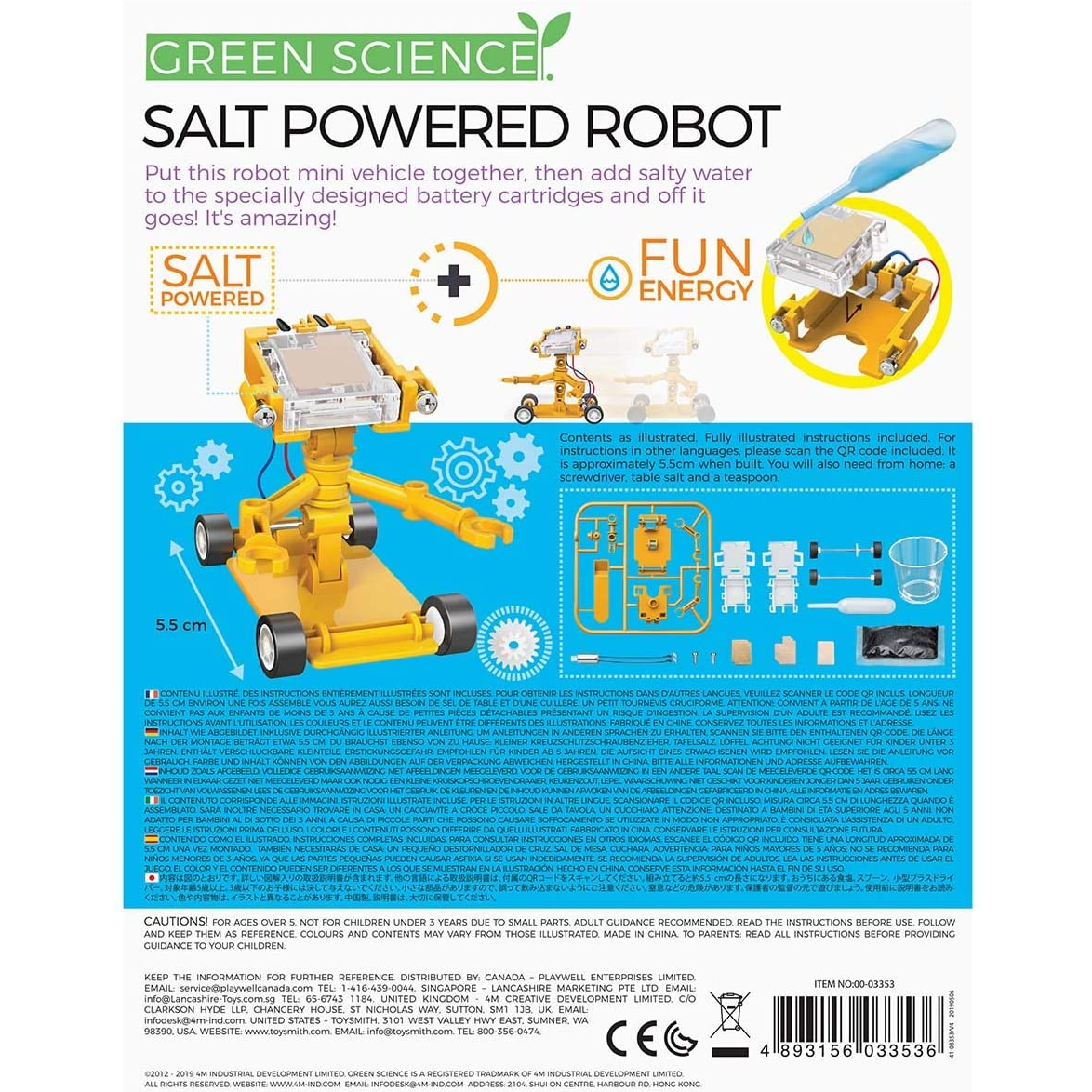 Salt Powered Robot