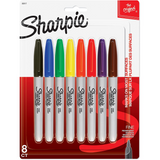 Sharpie Fine Point Permanent Marker, Assorted 8 Count
