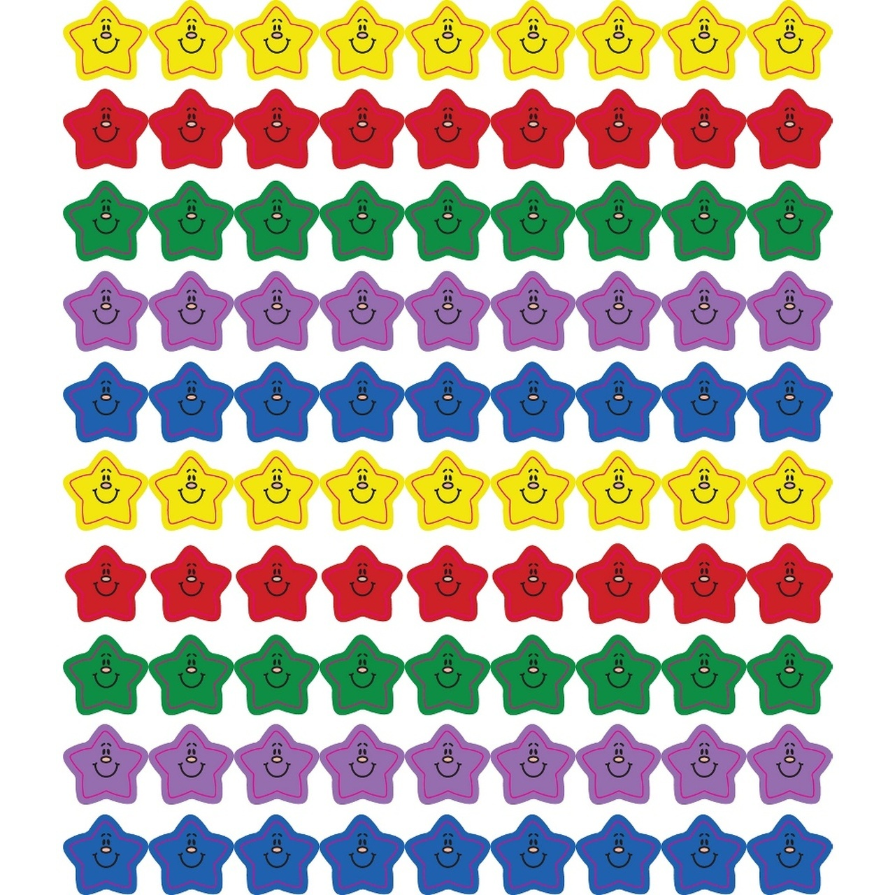 Smiling Stars Chart Seals