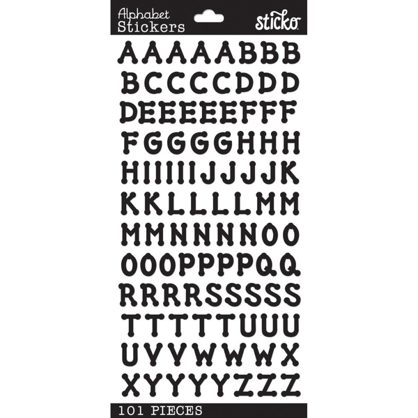 Sticko Alphabet Stickers Black Dot