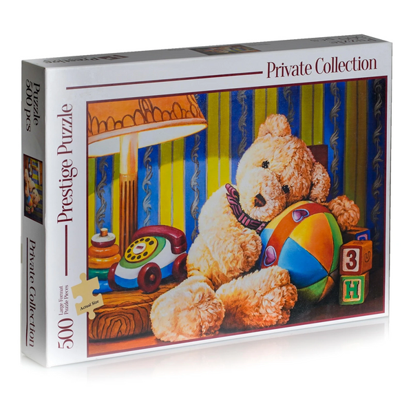 Teddy Bear Cuddling 500 Piece Puzzle