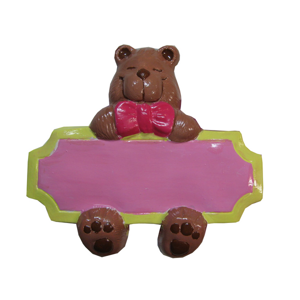 Teddy Bear Name Plaque Mold
