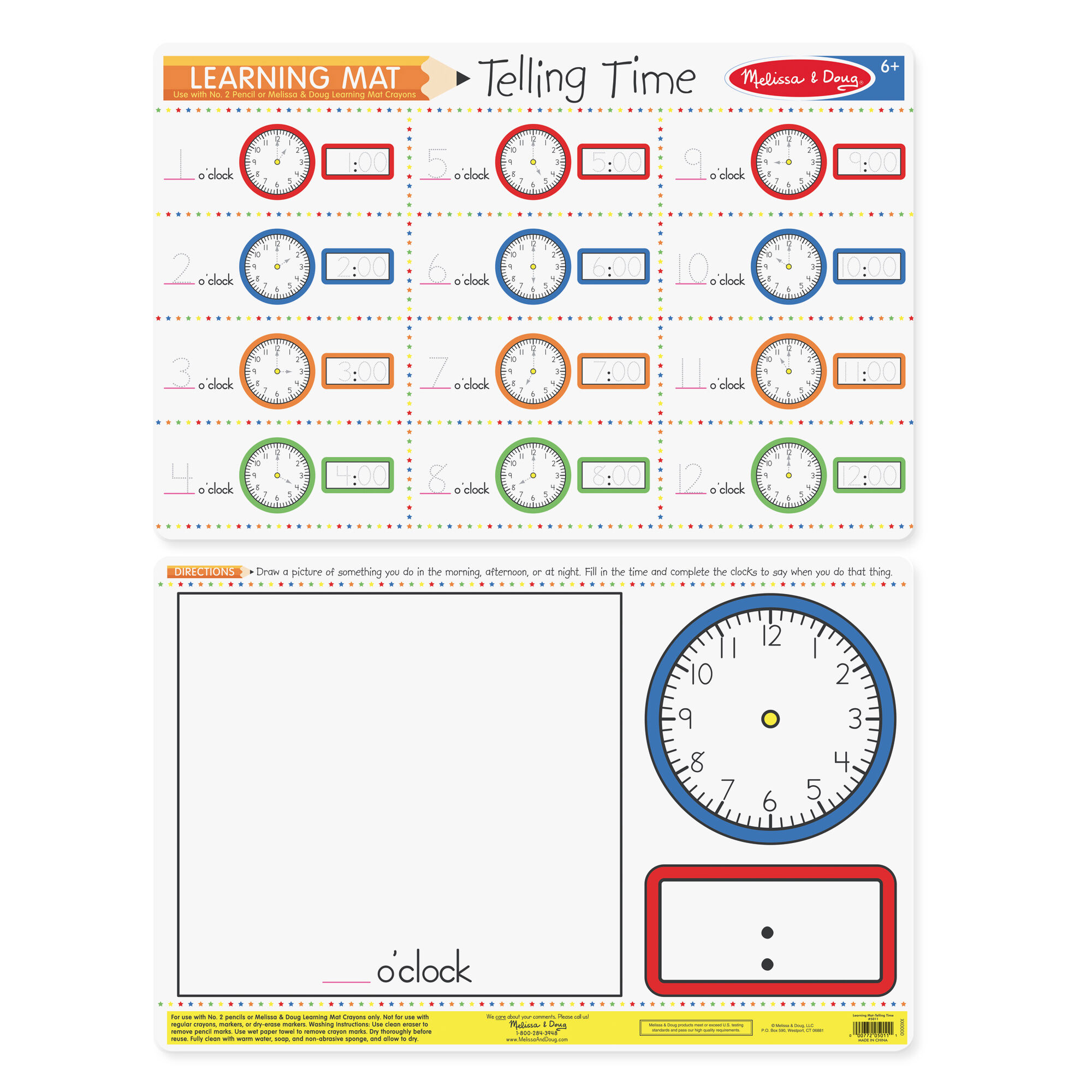Wroting Mathtime Telling Time Write A Mat – Craft N Color