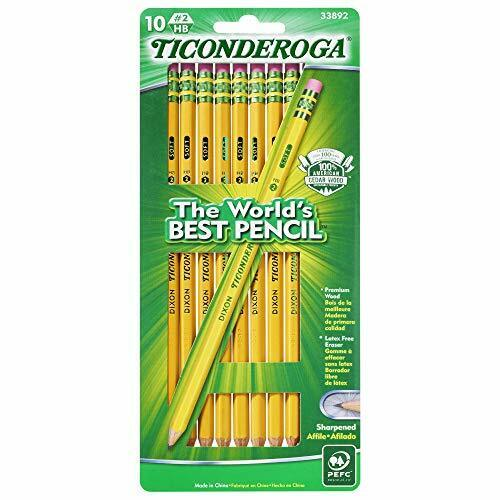 Ticonderoga #2 Yellow Pencil 10 Ct