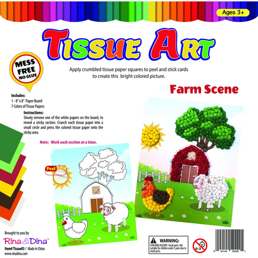 Tissue Art Farm Scene