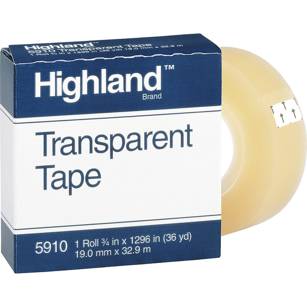 Transparent Tape Roll 3/4" x 36 Yds