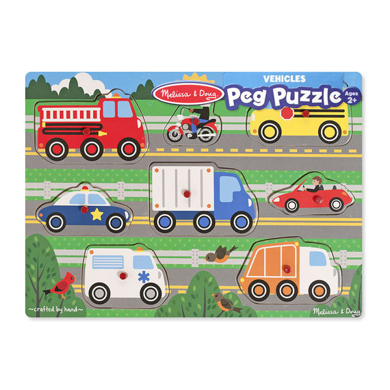 Vehicles Peg Puzzles