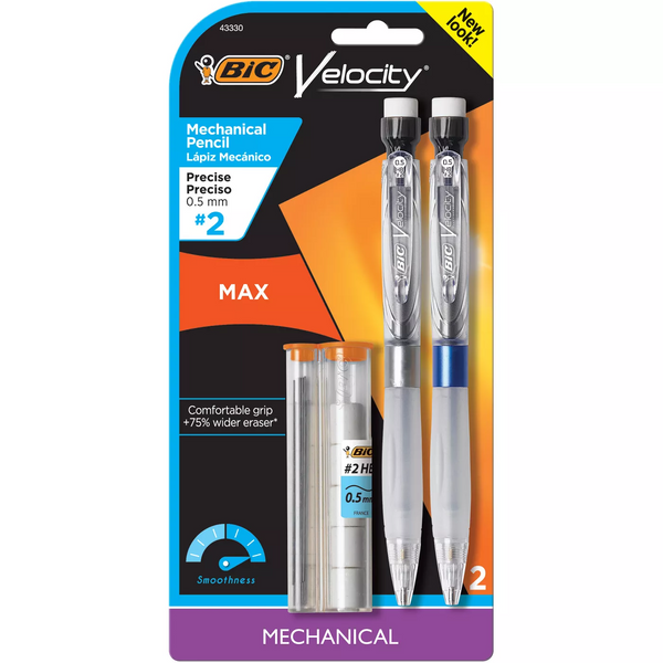 Velocity MAX Mechanical Pencils, 0.5 mm