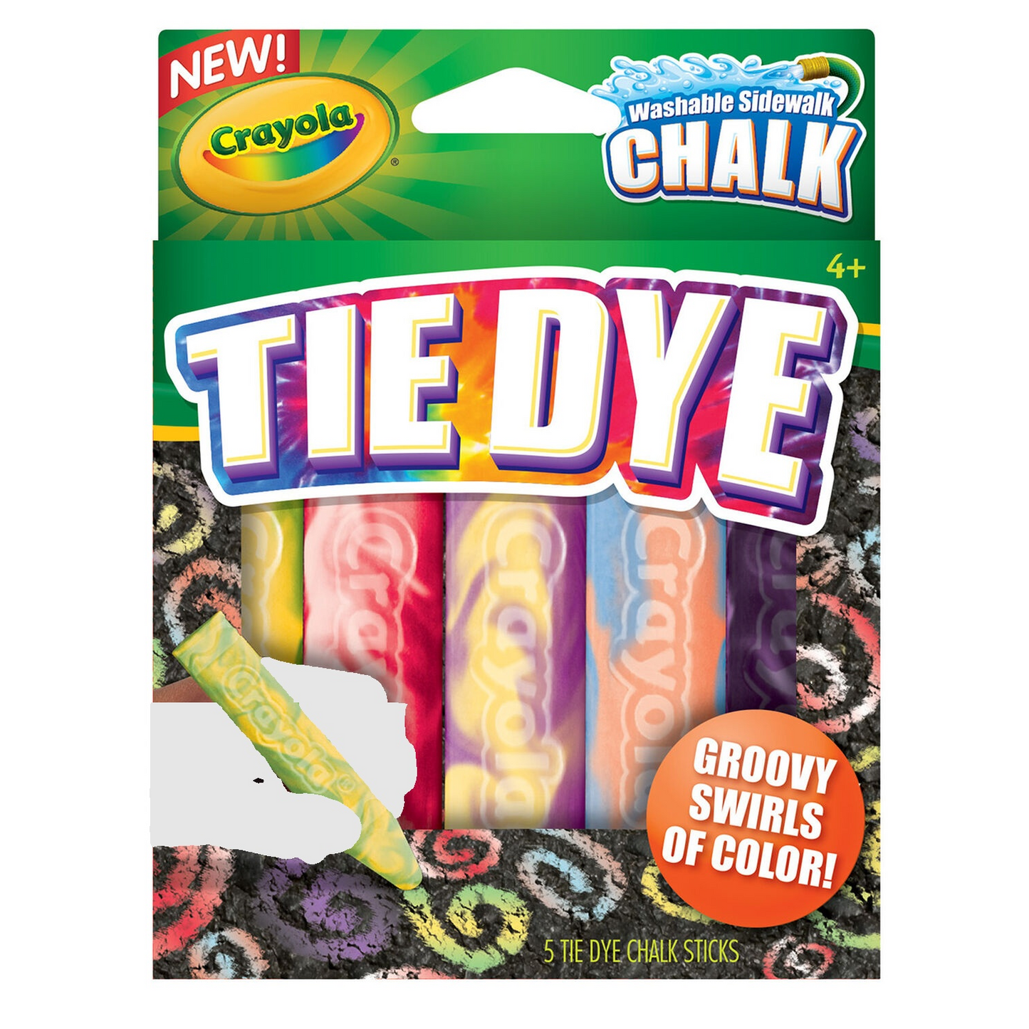 Washable Tie Dye Sidewalk Chalk