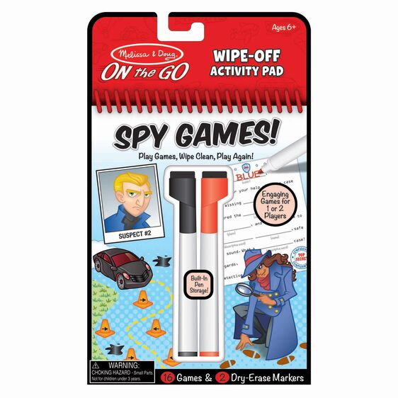 Wipe Off Activity Pad-Spy Games