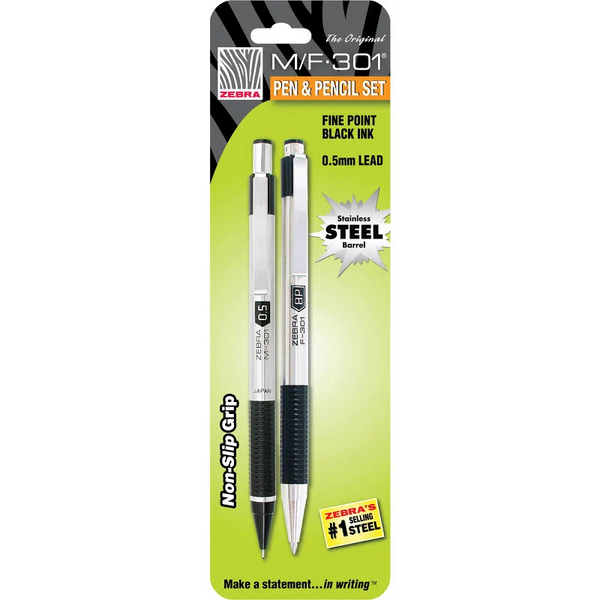 Zebra Pen & Pencil Set (M/F301)